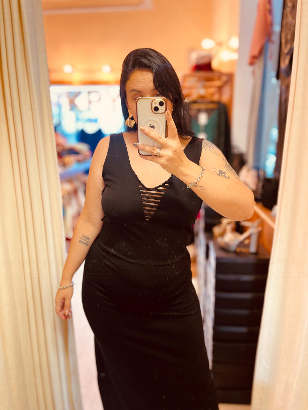 Vestido largo al cuerpo