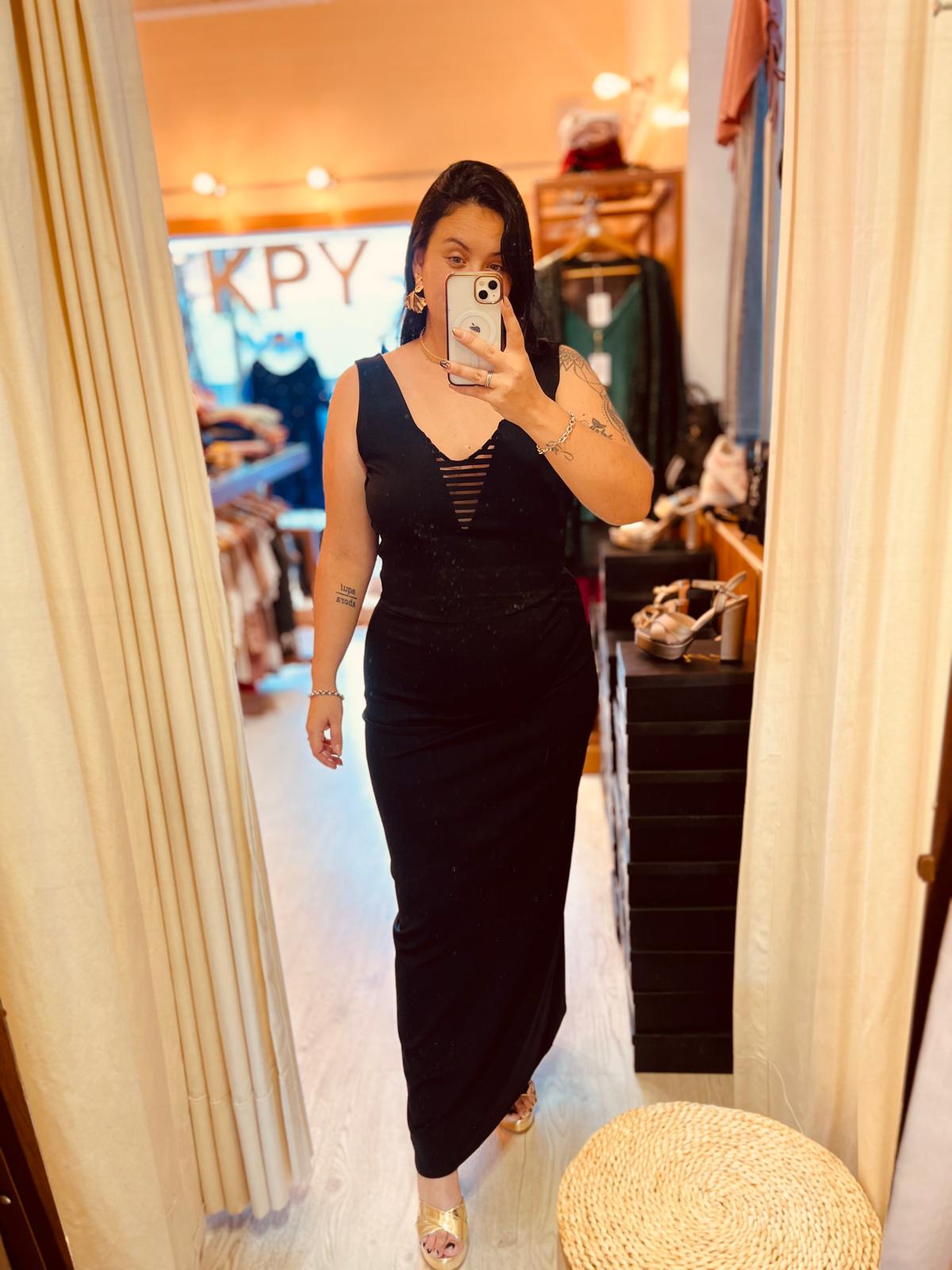 Vestido largo al cuerpo