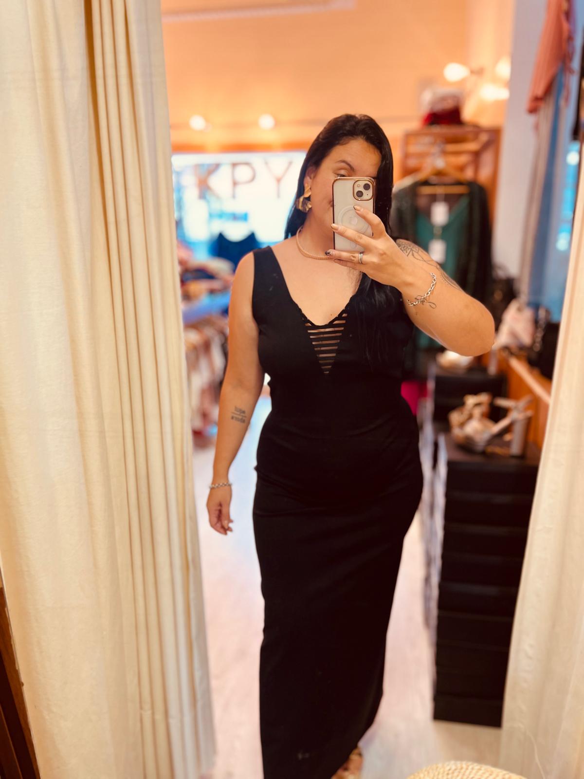 Vestido largo al cuerpo