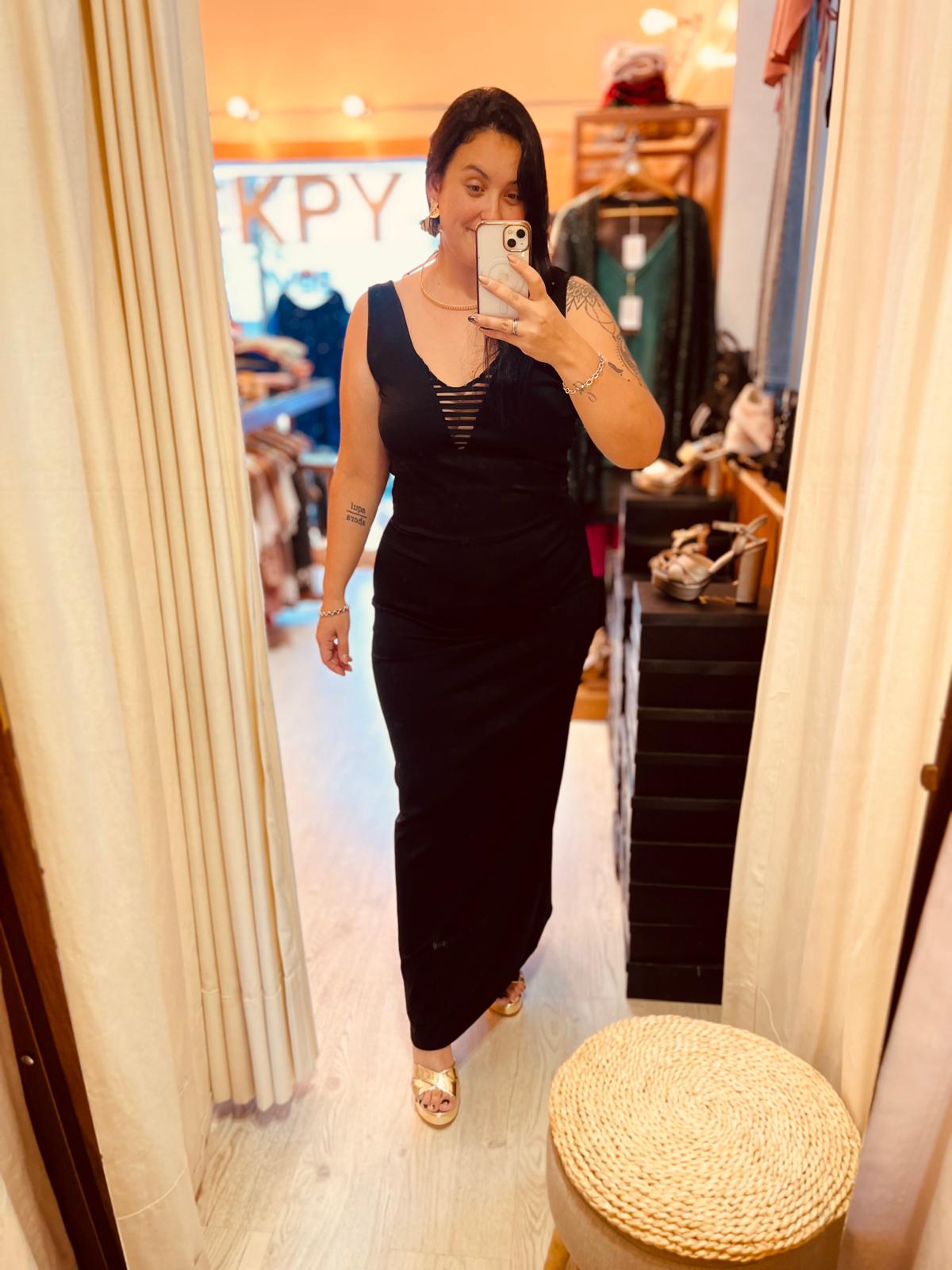 Vestido largo al cuerpo