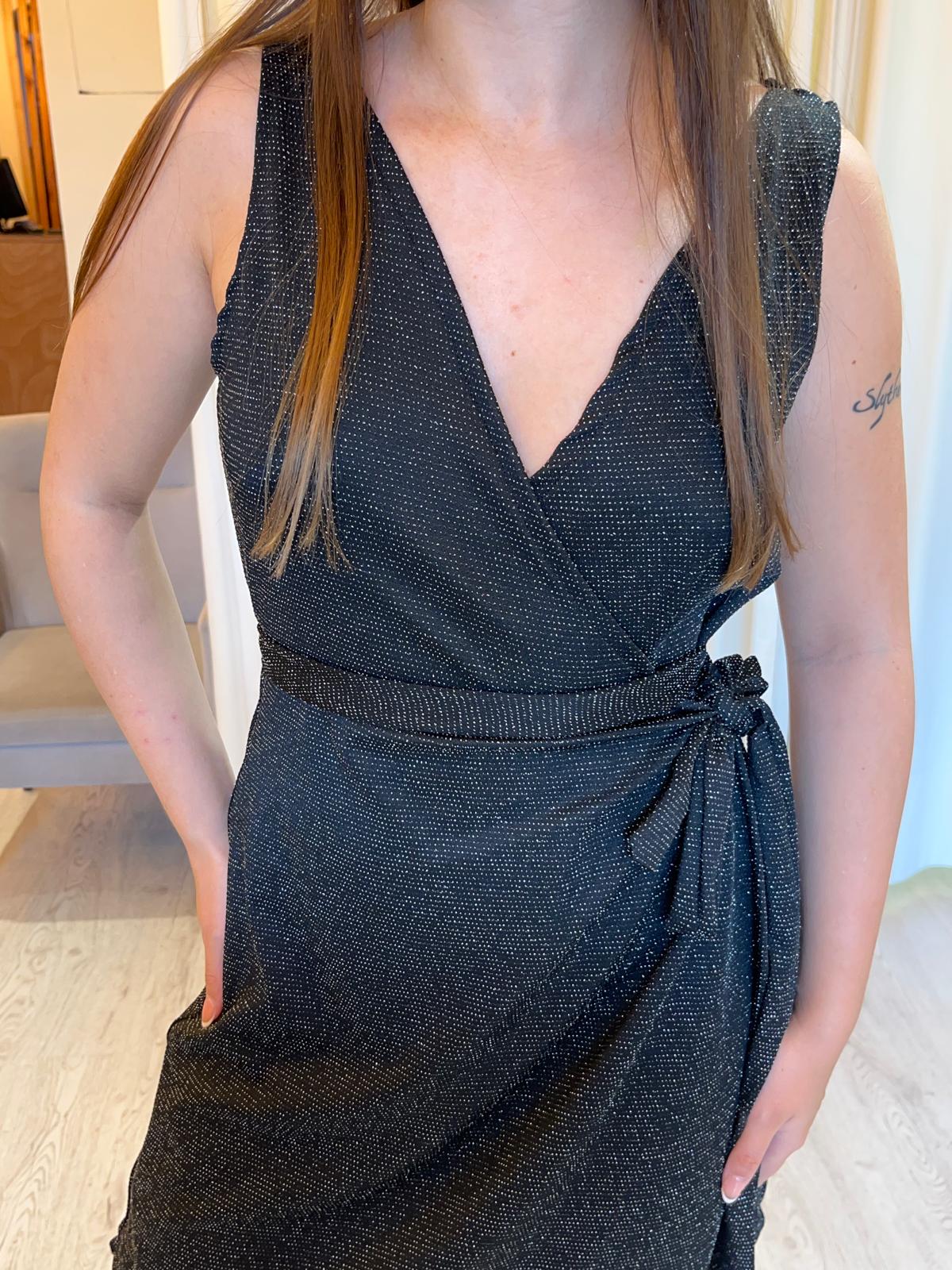 Vestido cruzado corto