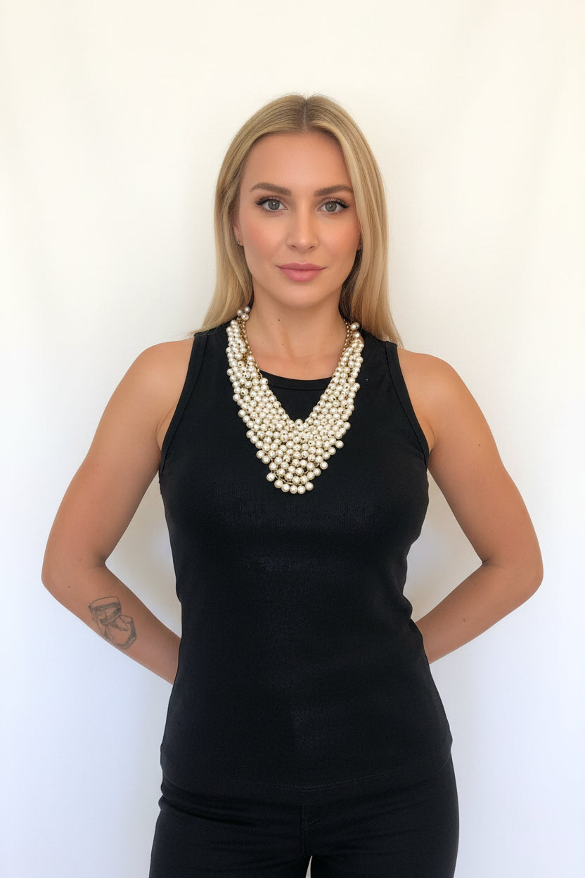 Collar perlado