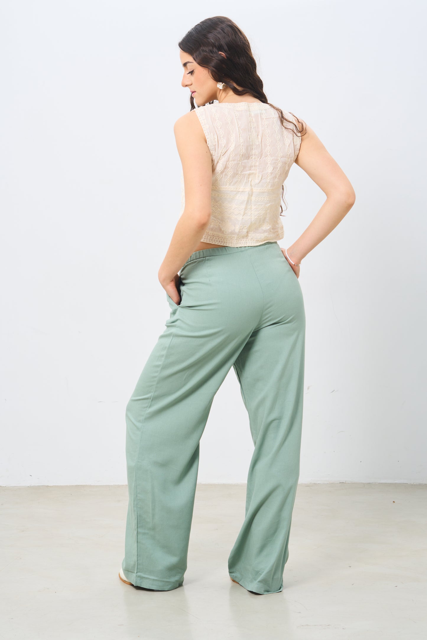 Pantalón lino Sastrero