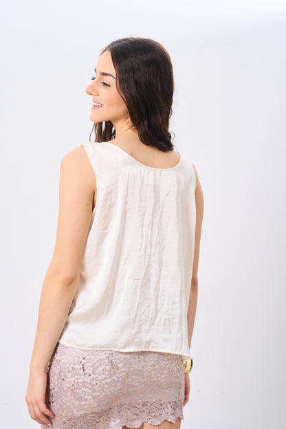 Blusa de seda