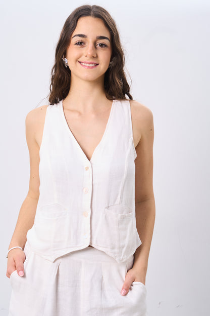 Chaleco Lino