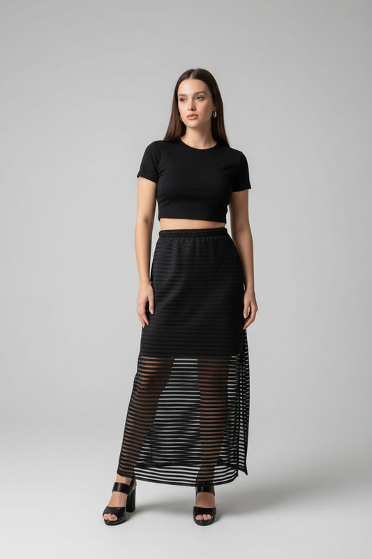 Maxi falda Black