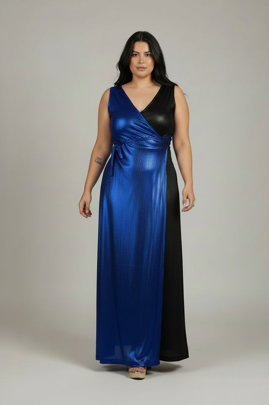 Vestido Cruzado combinado