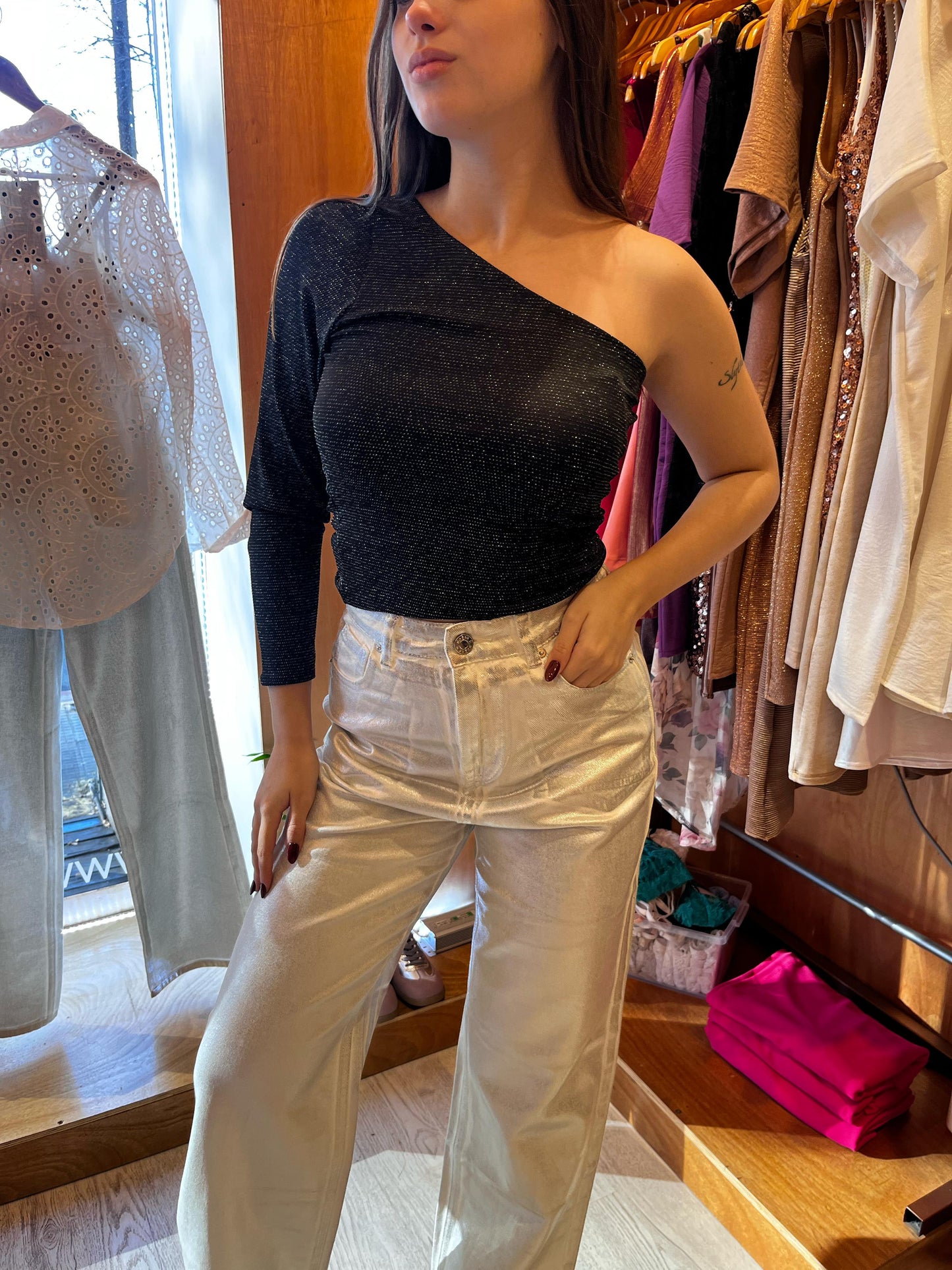 Blusa una manga