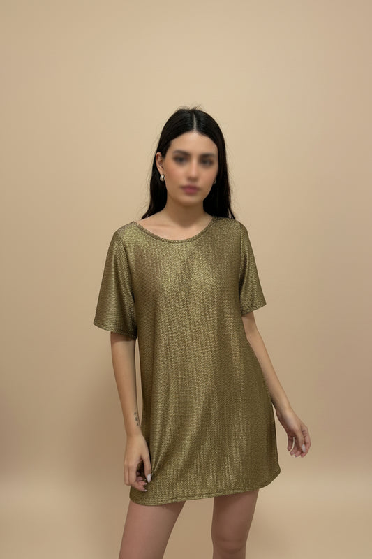 Vestido Cienaga Oro drap
