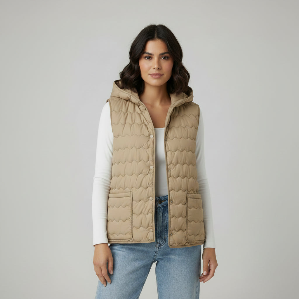 Chaleco Puffer con Capucha – NORTH