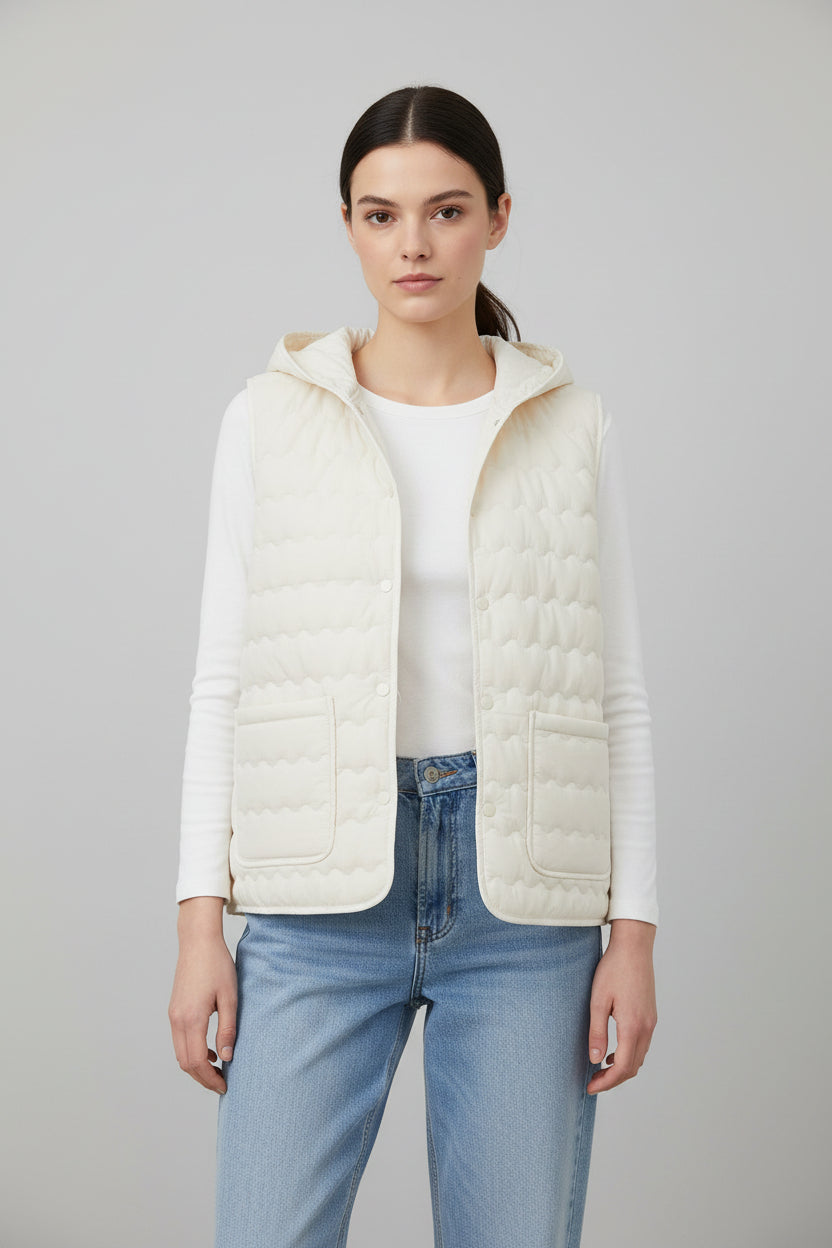 Chaleco Puffer con Capucha – NORTH