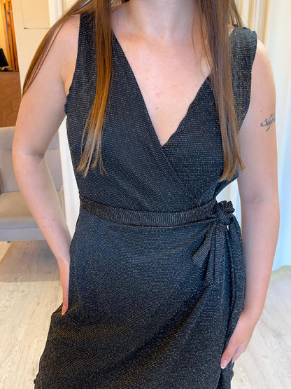 Vestido cruzado corto