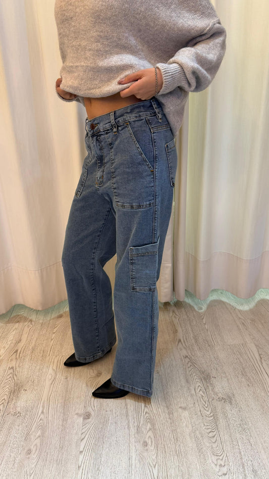 Jean con bolsillos