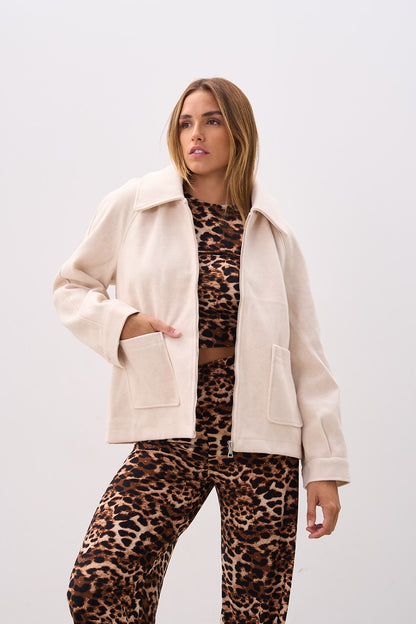 Chaqueta de Paño con cierre