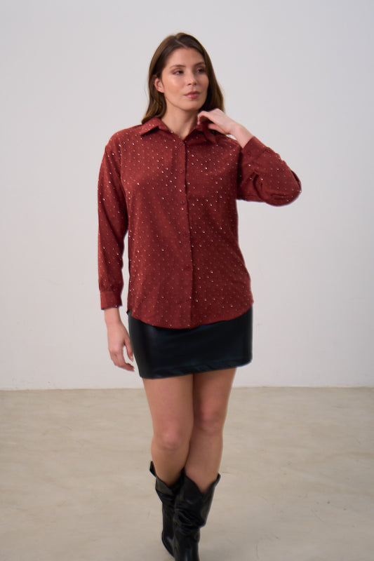 Camisa Gamuza Brillos